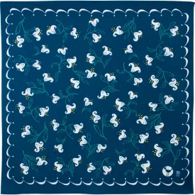 100 Water-Repellent Cotton Yumeji Takehisa	Lily Navy Blue