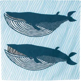 100 Water-repellent recycle | kata kata Whale Blue