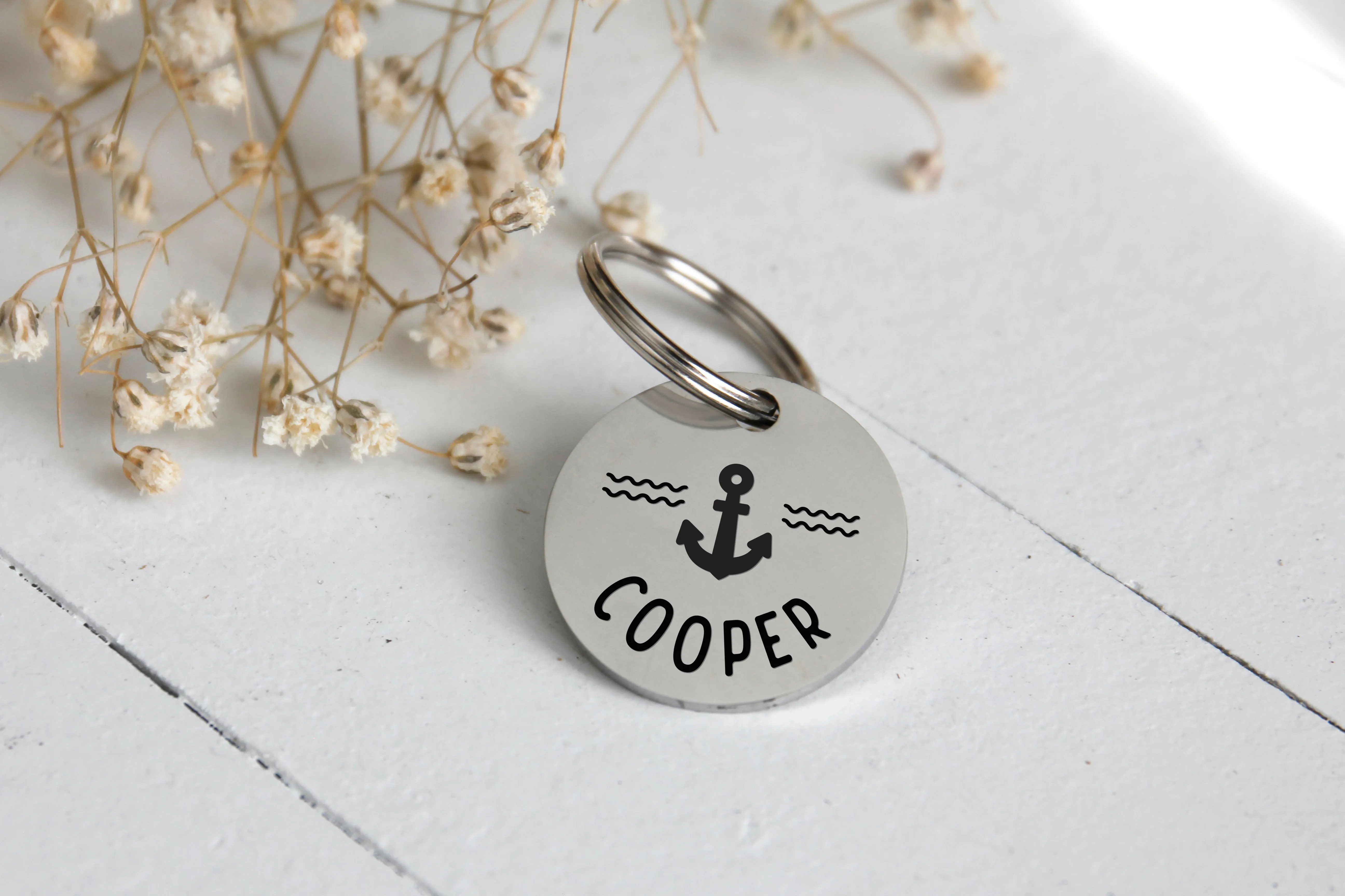 Anchor Stainless Steel Pet ID Tag