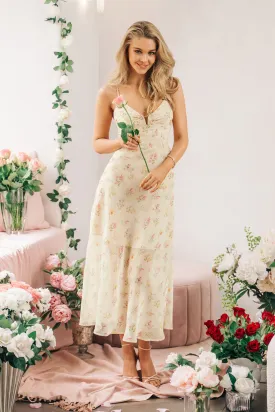 Cala Saona V-neck Floral Slip Maxi Dress