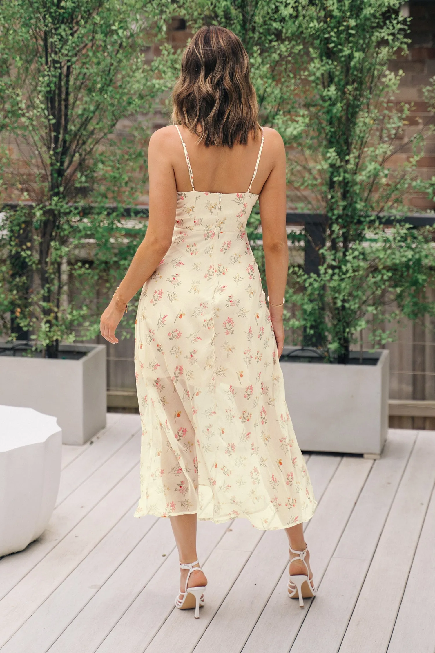 Cala Saona V-neck Floral Slip Maxi Dress