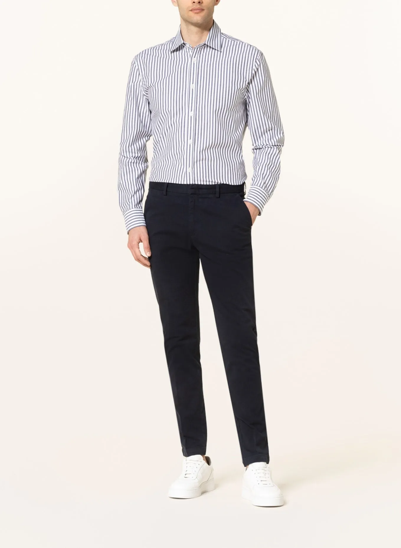 Chino trousers BOSS KAITO Slim Fit, dark blue