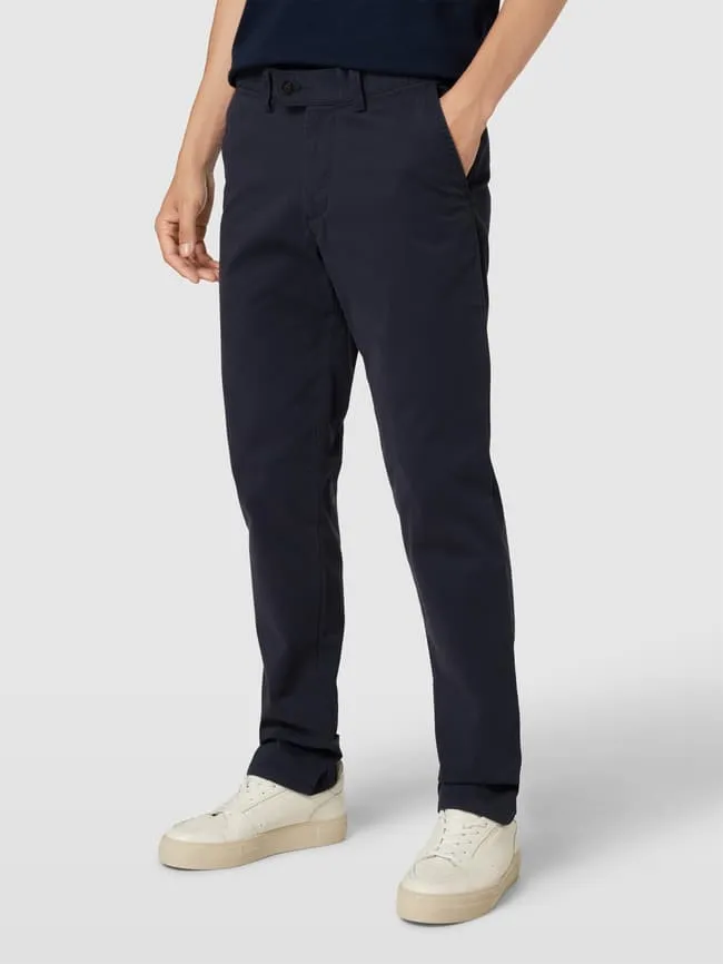 Chino with French side pockets Christian Berg, dark blue