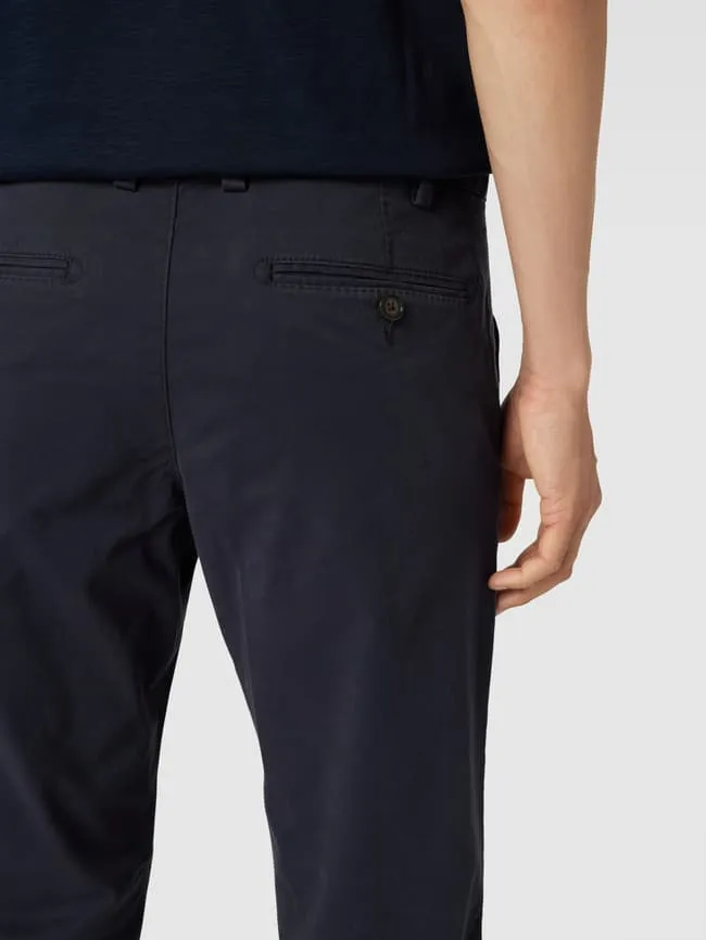 Chino with French side pockets Christian Berg, dark blue