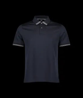 Clare Tipped Polo - Navy