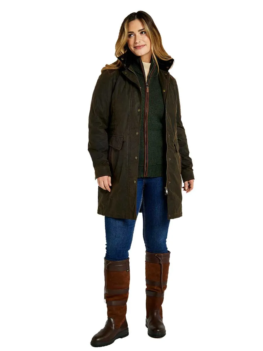 DUBARRY Blacklion Waxed Cotton Jacket - Women's - Olive