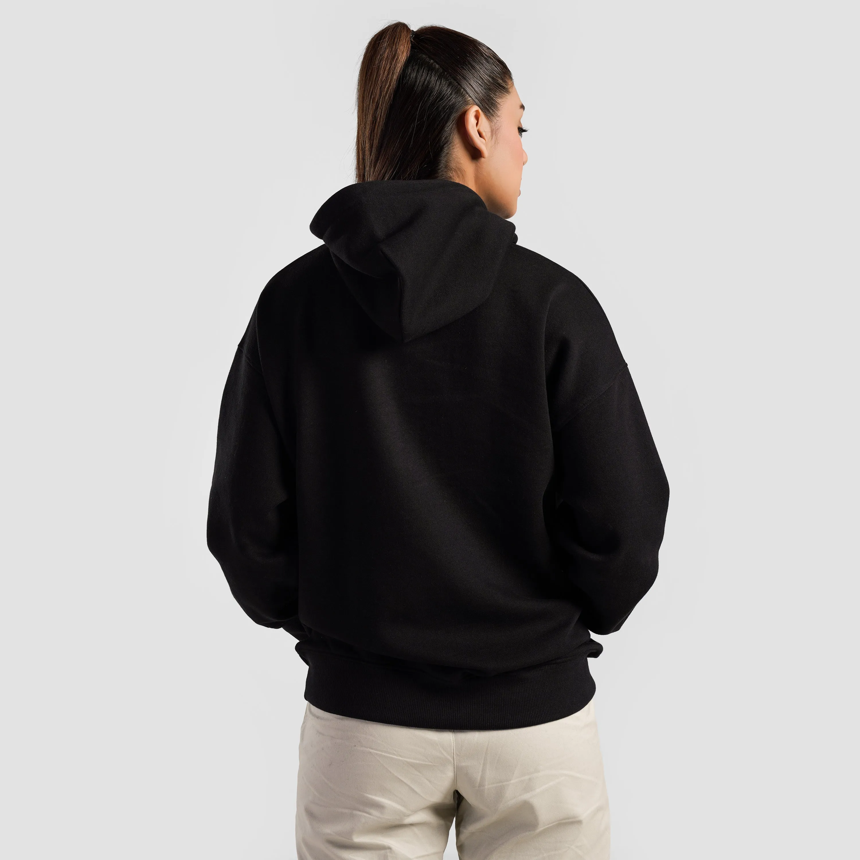 Essential Oversized Hoodie (Black)