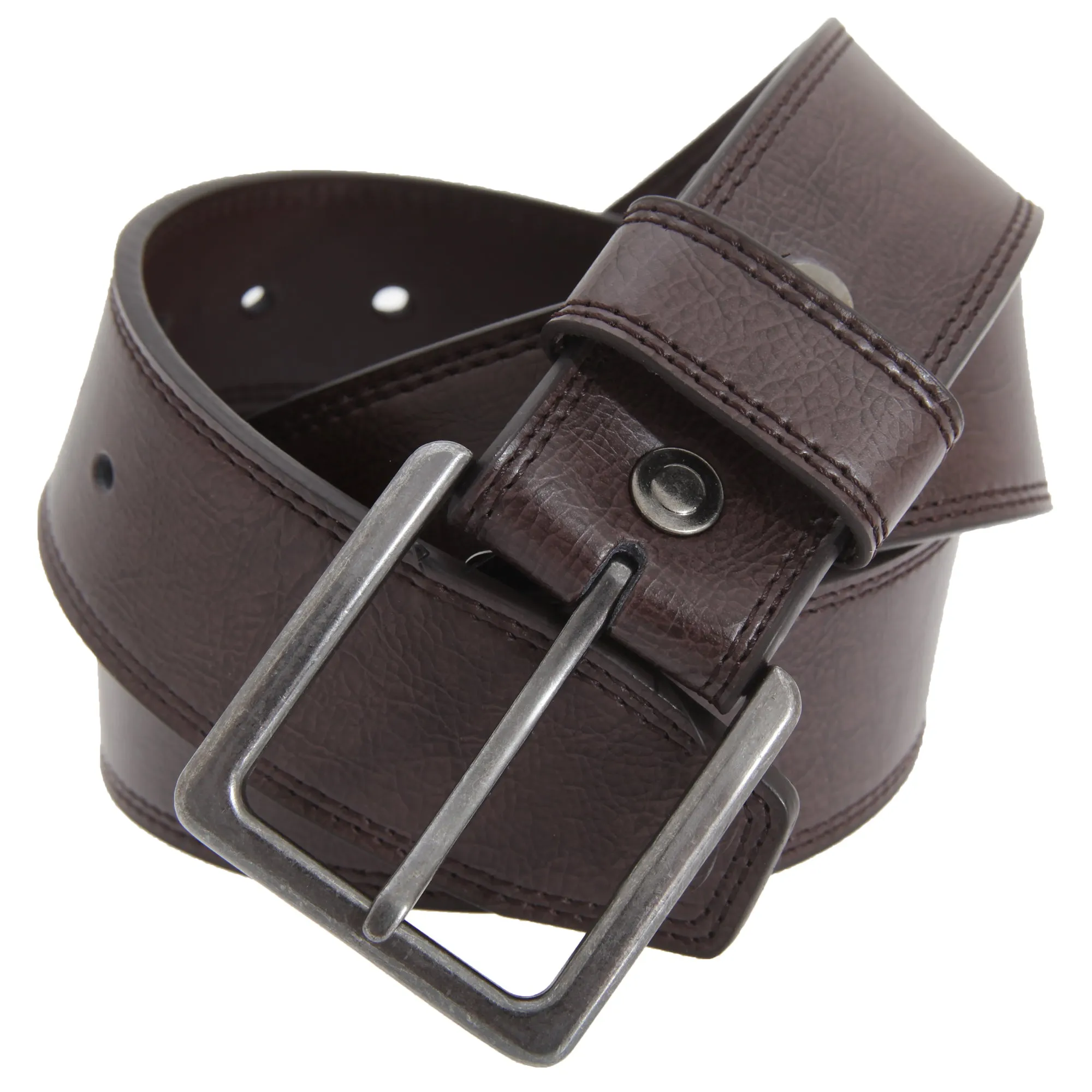 FLOSO Mens 1.5 Inch Leather Lined Belt