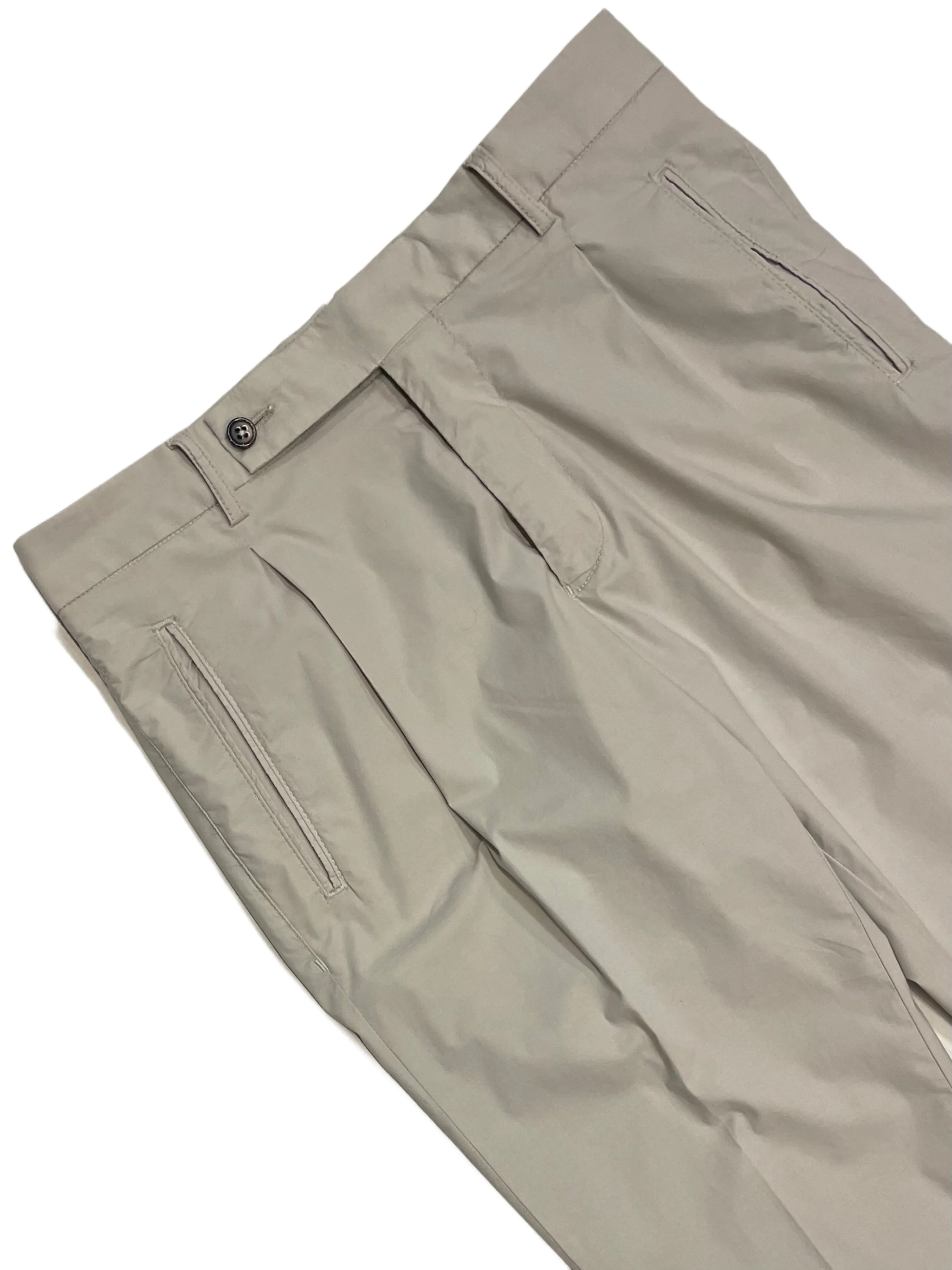 FRESH Nervi Cotton Lyocell Pleated Chino Pants In Pumice