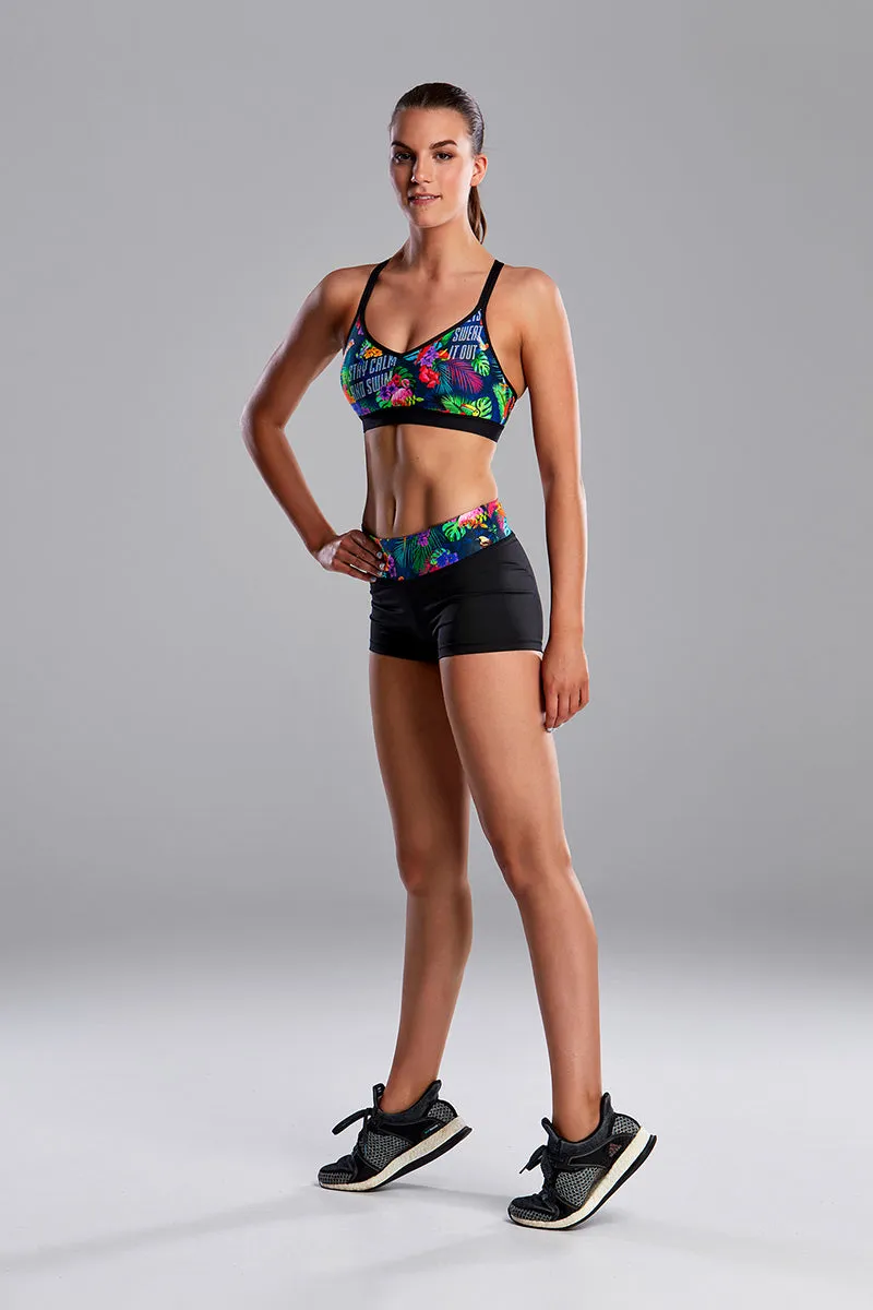 Funkita - Tropic Tag - Ladies Bondage Active Crop Top