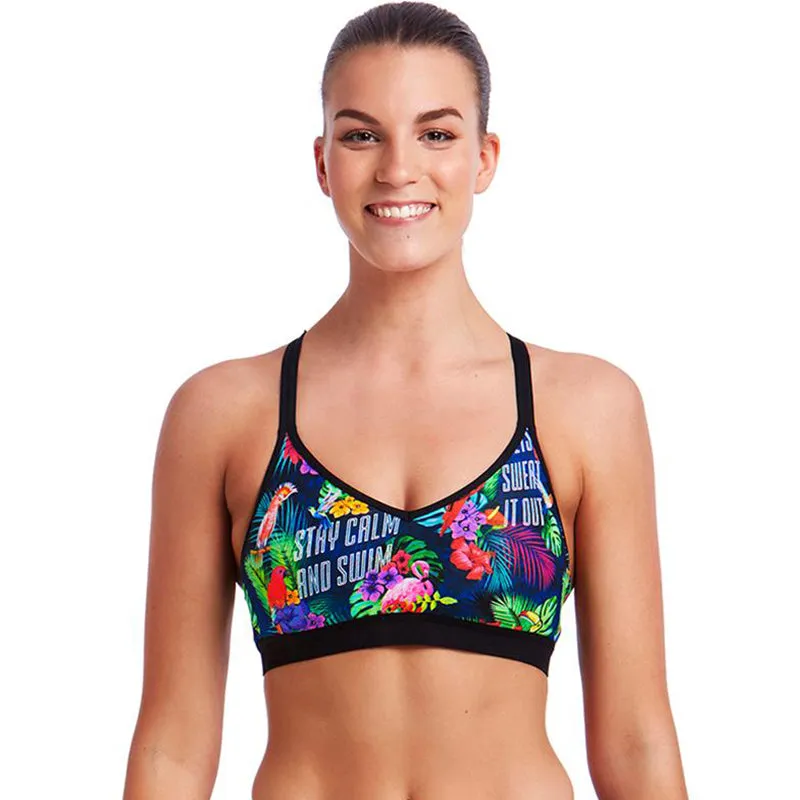 Funkita - Tropic Tag - Ladies Bondage Active Crop Top