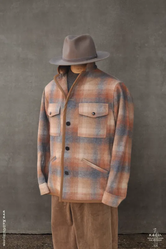 Great Smoky Wool Jacket - Clay/Grey - M