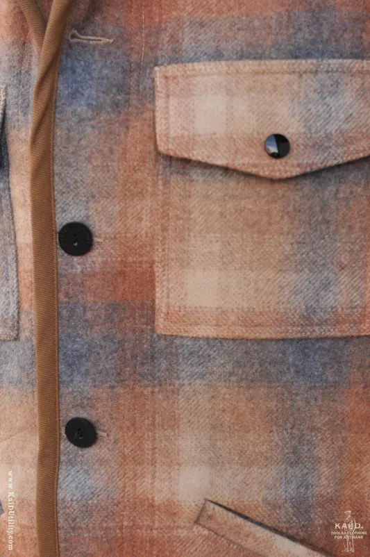 Great Smoky Wool Jacket - Clay/Grey - M