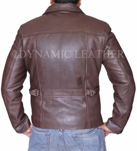 Inception Cobb Vintage Genuine Cowhide Leather Brown Mens Leather Jacket