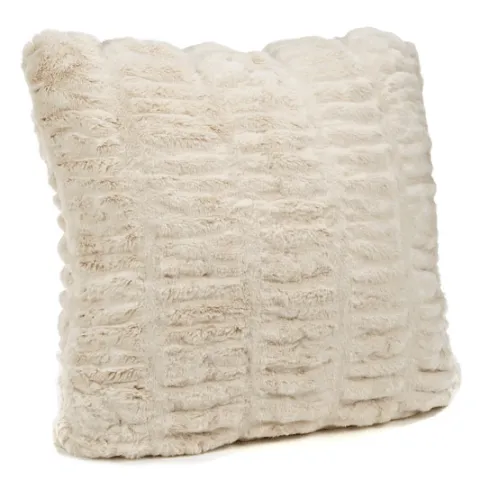 Ivory Mink Faux Fur Pillows by Fabulous Furs