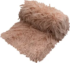 Khan Dusk Mongolian Faux Fur Throw by Logan and Mason