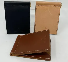 Leather Money's Clip Wallet