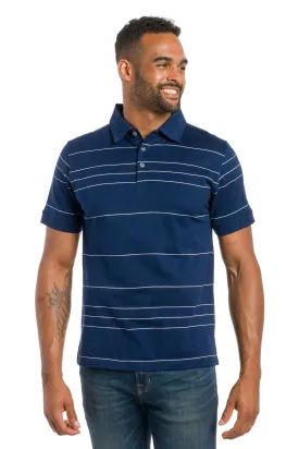 Mariner | Men's Jersey Mesh Striped Polo