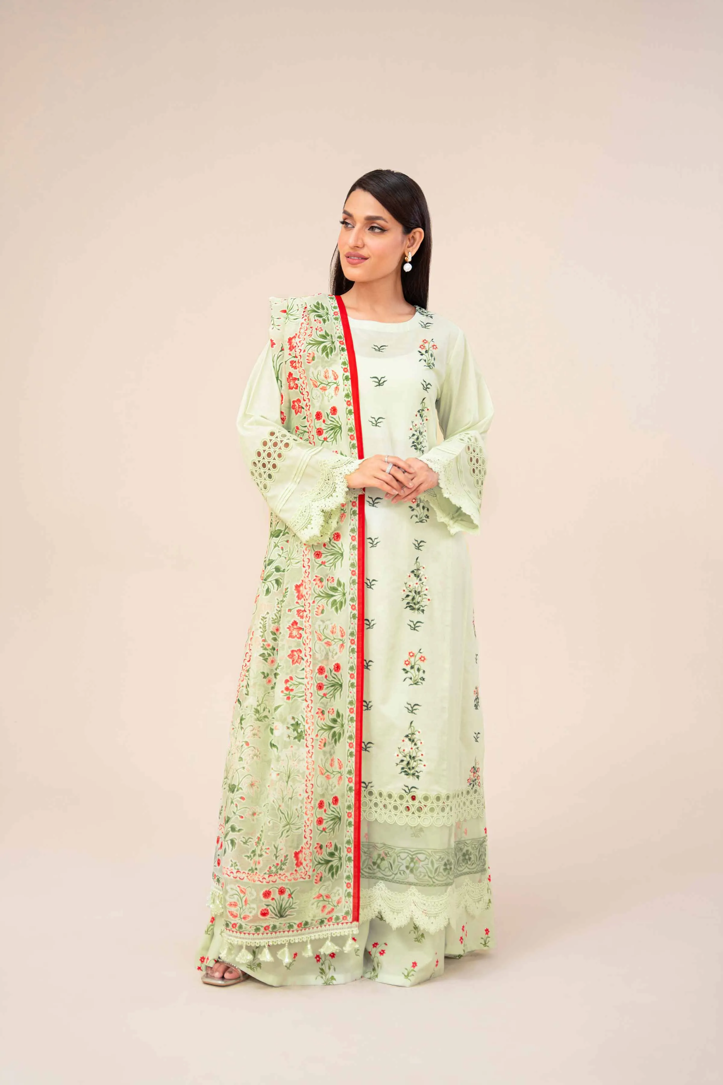 Nishat Linen Spring/Summer Lawn – 3 Piece - Printed Embroidered Suit - 42401638