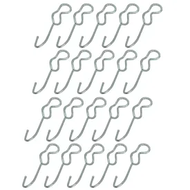 Set of 20 Rubber Rope Hooks: Compatible with 3/8" and 7/16" Rubber Cords for Custom Tie-Down Solutions