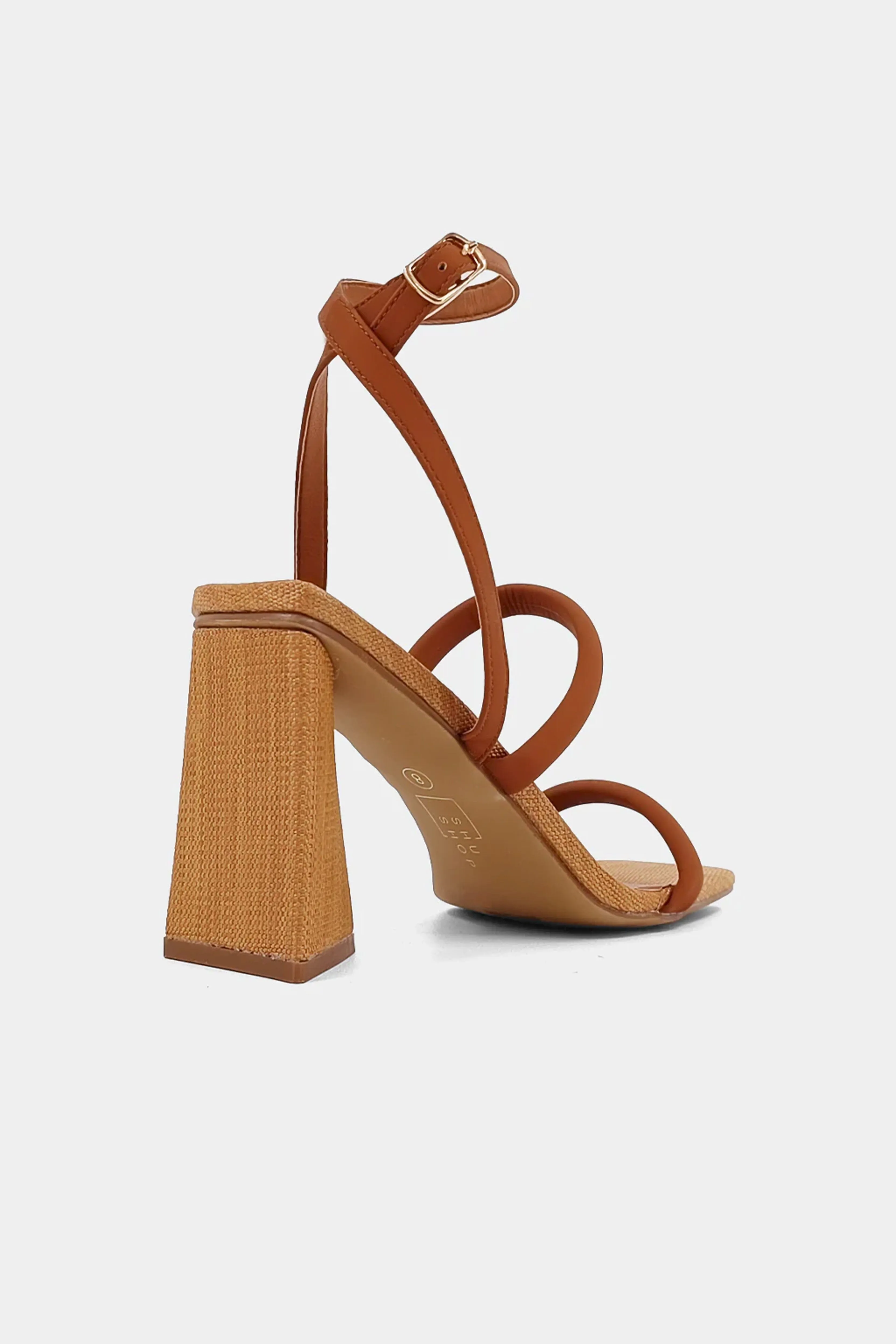 SHUSHOP | Evangeline Heel - Cognac