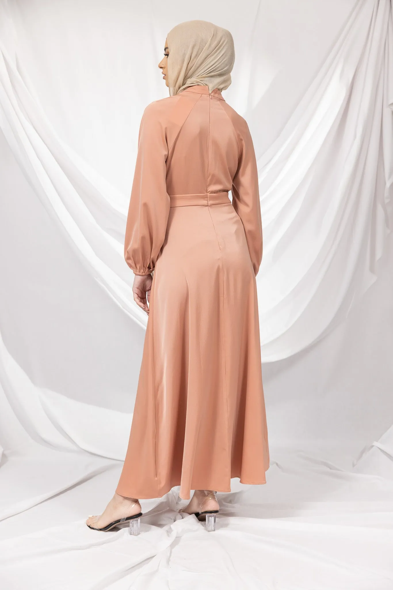 The Crescent Dimona Satin Maxi Dress