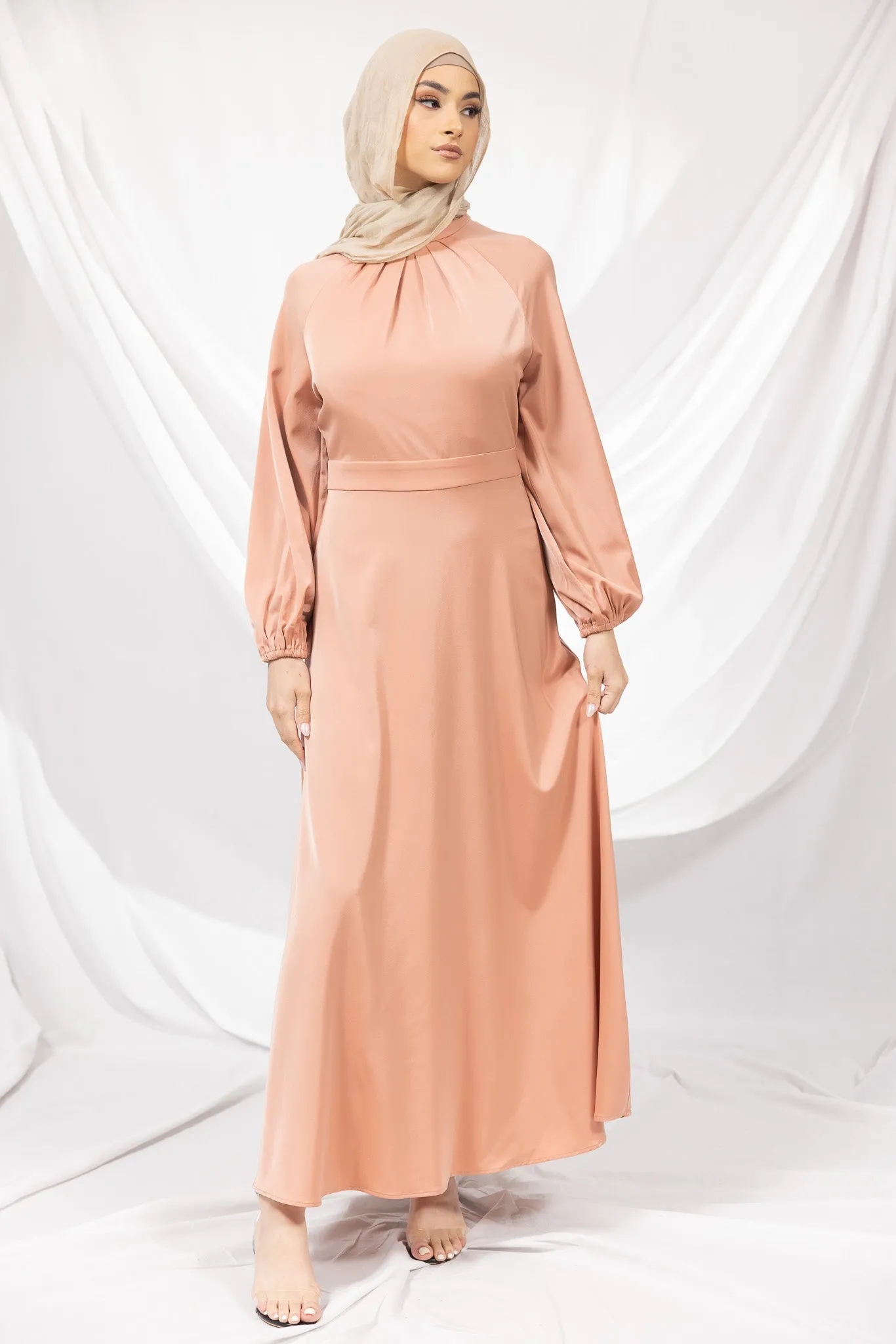 The Crescent Dimona Satin Maxi Dress