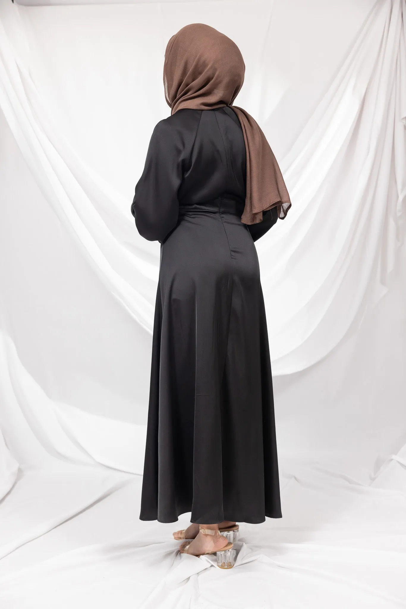 The Crescent Dimona Satin Maxi Dress