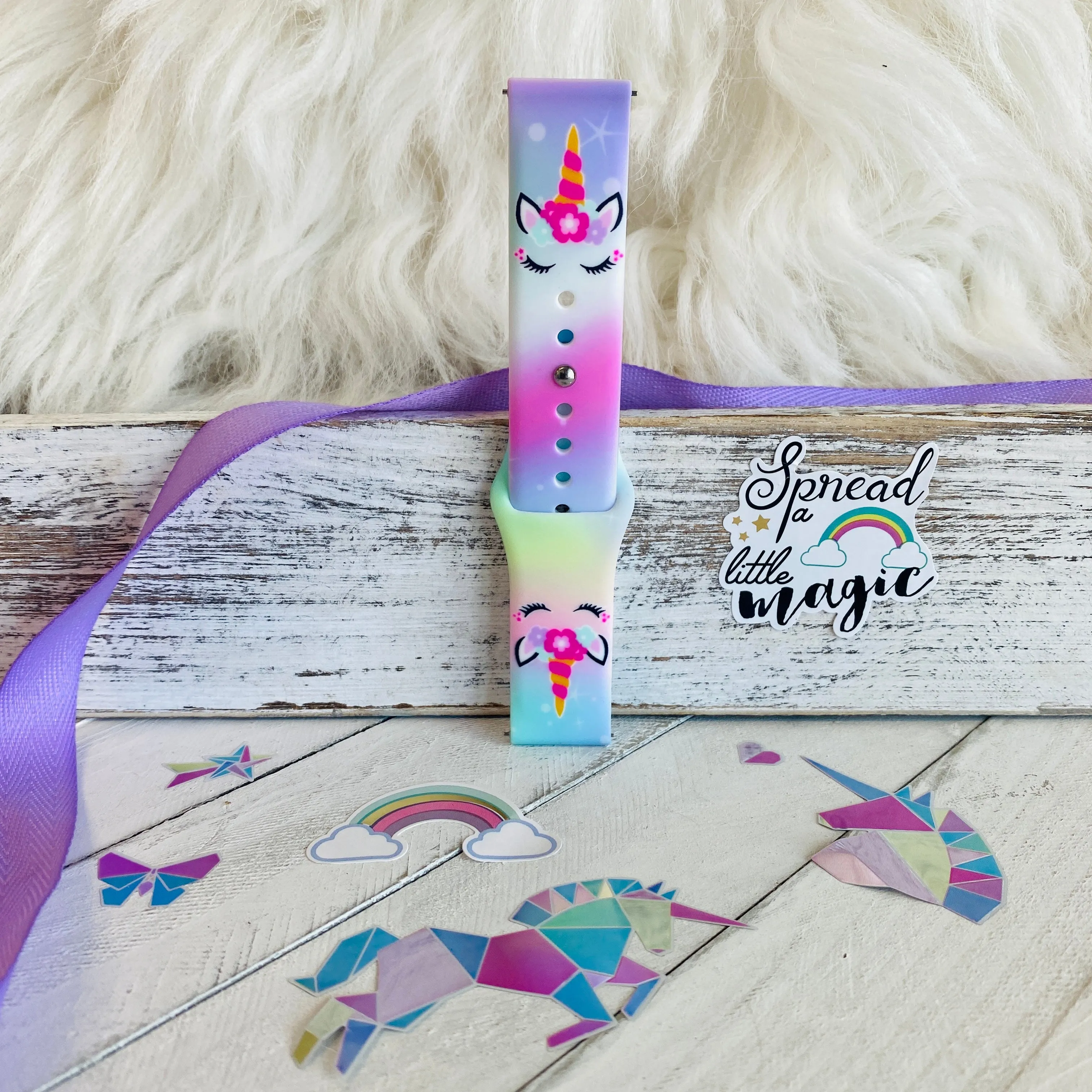 Unicorn Print Silicone Band For Samsung Watch