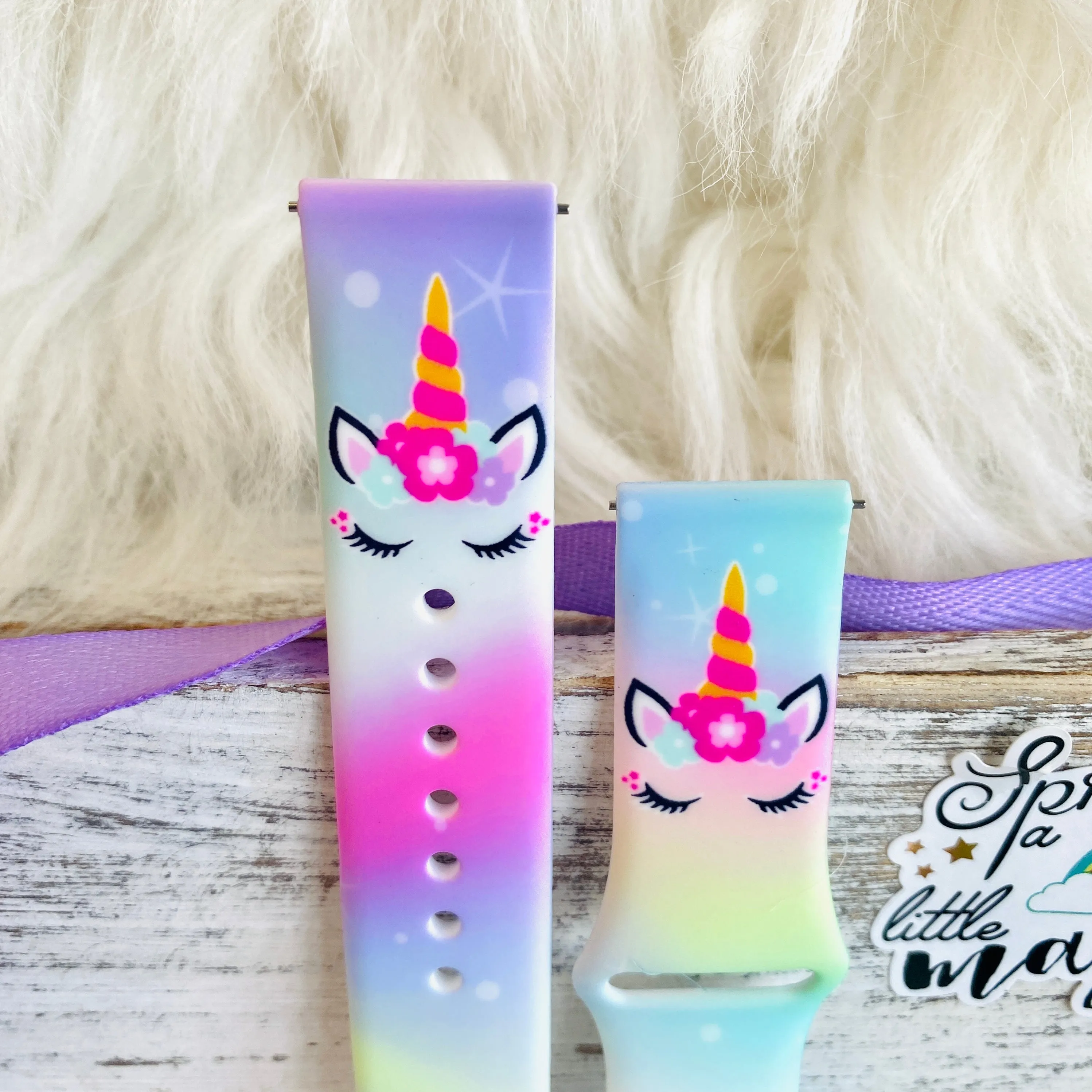 Unicorn Print Silicone Band For Samsung Watch