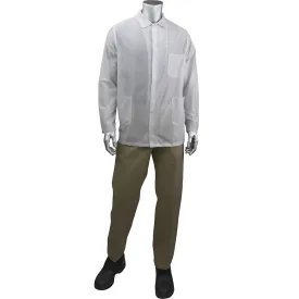 Uniform Technology BR49A-47WH-XS StatMaster Short ESD Labcoat