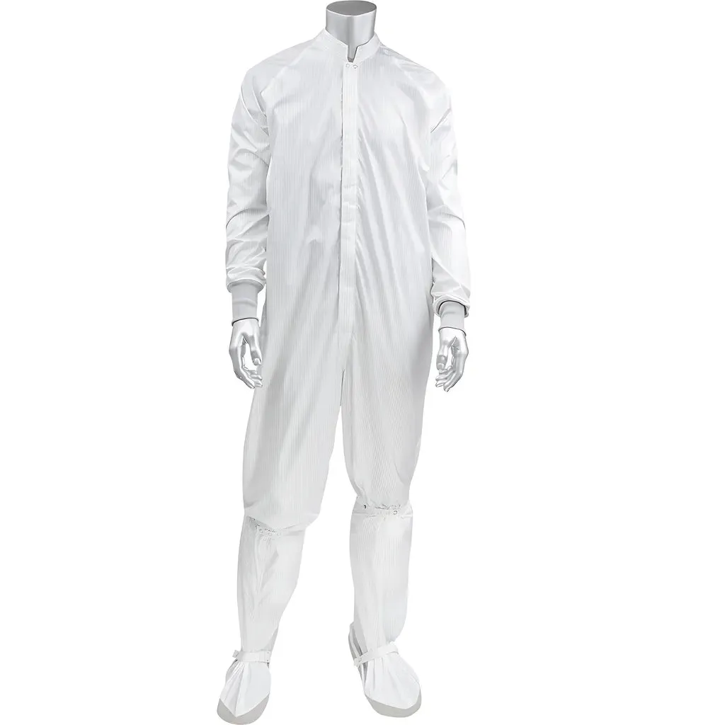 Uniform Technology CC1245-16WH-XL Ultimax Stripe ISO 3 (Class 1) Cleanroom Coverall