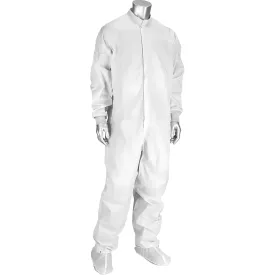 Uniform Technology CC1245-89WH-XS Disctek 2.5 Grid ISO 4 (Class 10) Cleanroom / ESD Coverall