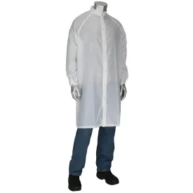 Uniform Technology CFR-60WH-5PK-2XL Taffeta ISO 6 (Class 1,000) Cleanroom Frock