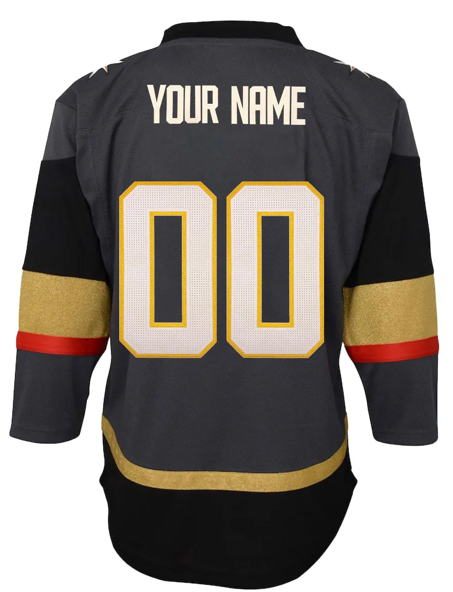 Vegas Golden Knights Gold/White/Gray Youth Jersey Customization (JERSEY NOT INCLUDED) ***