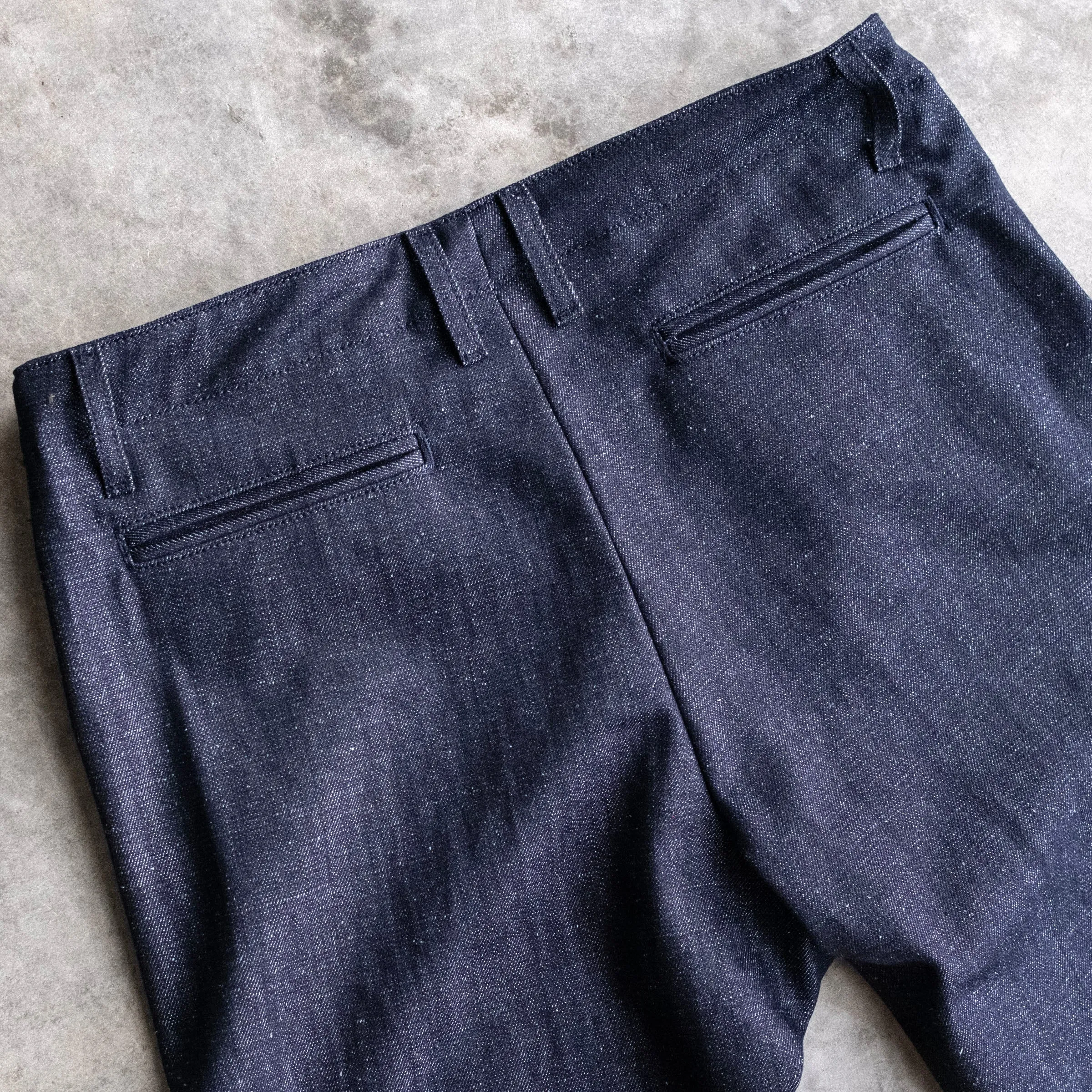 Wilhelm Selvedge Chino 10oz Kaihara Indigo Dual Ticker Denim Sz 36