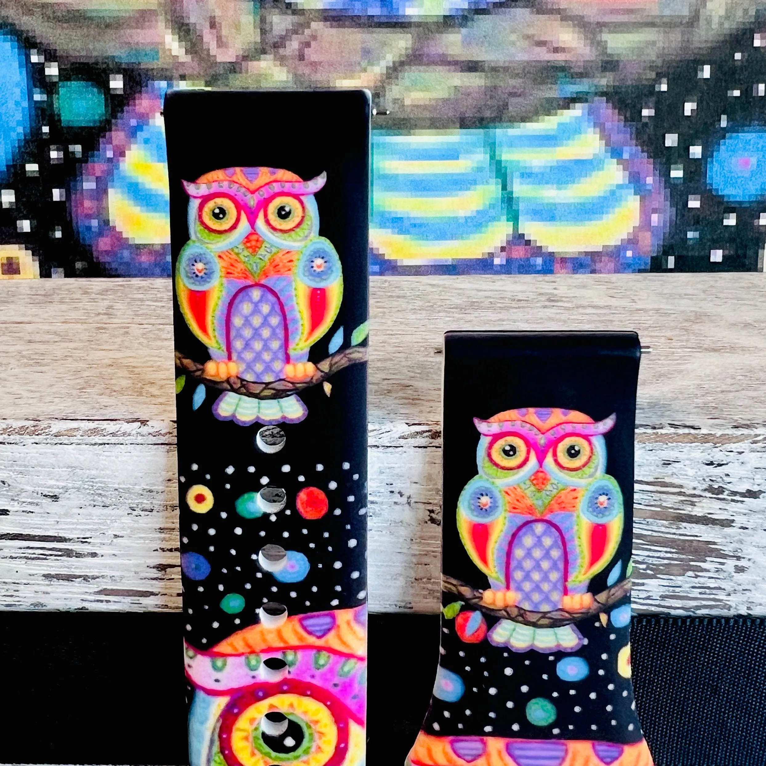 Wise Owl Print Silicone Band For Samsung Watch