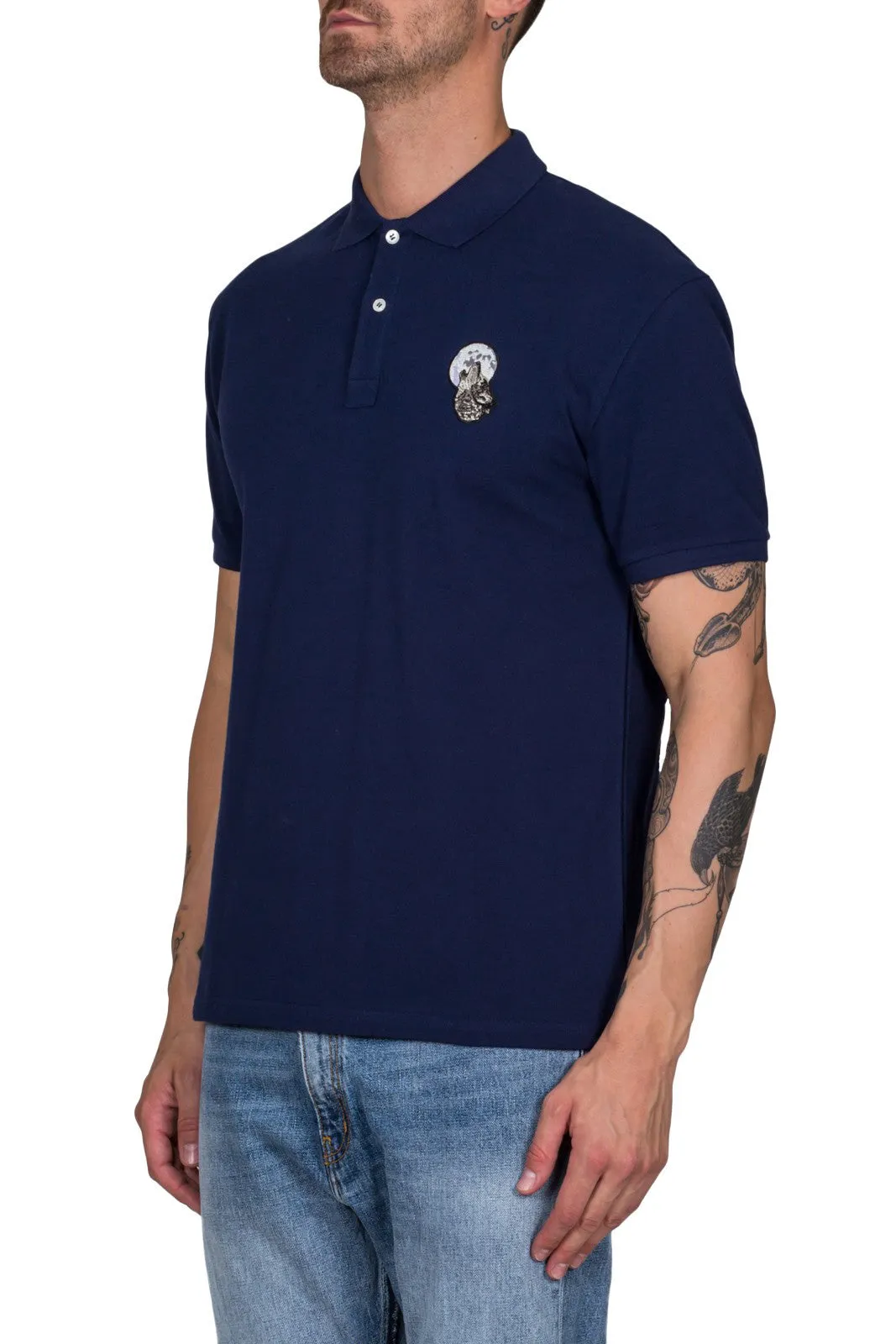 Wolf Patch Polo Shirt