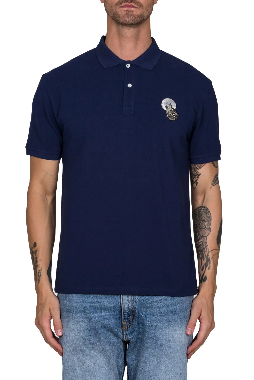 Wolf Patch Polo Shirt