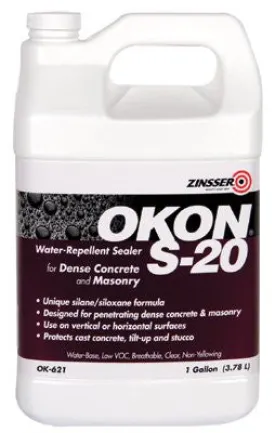 Zinsser OK621 OKON S-20 PENETRATIN WATER REPELLENT SEAL 1 GAL.